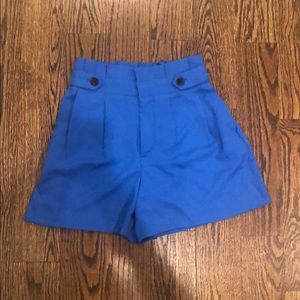 NWT High waisted blue shorts